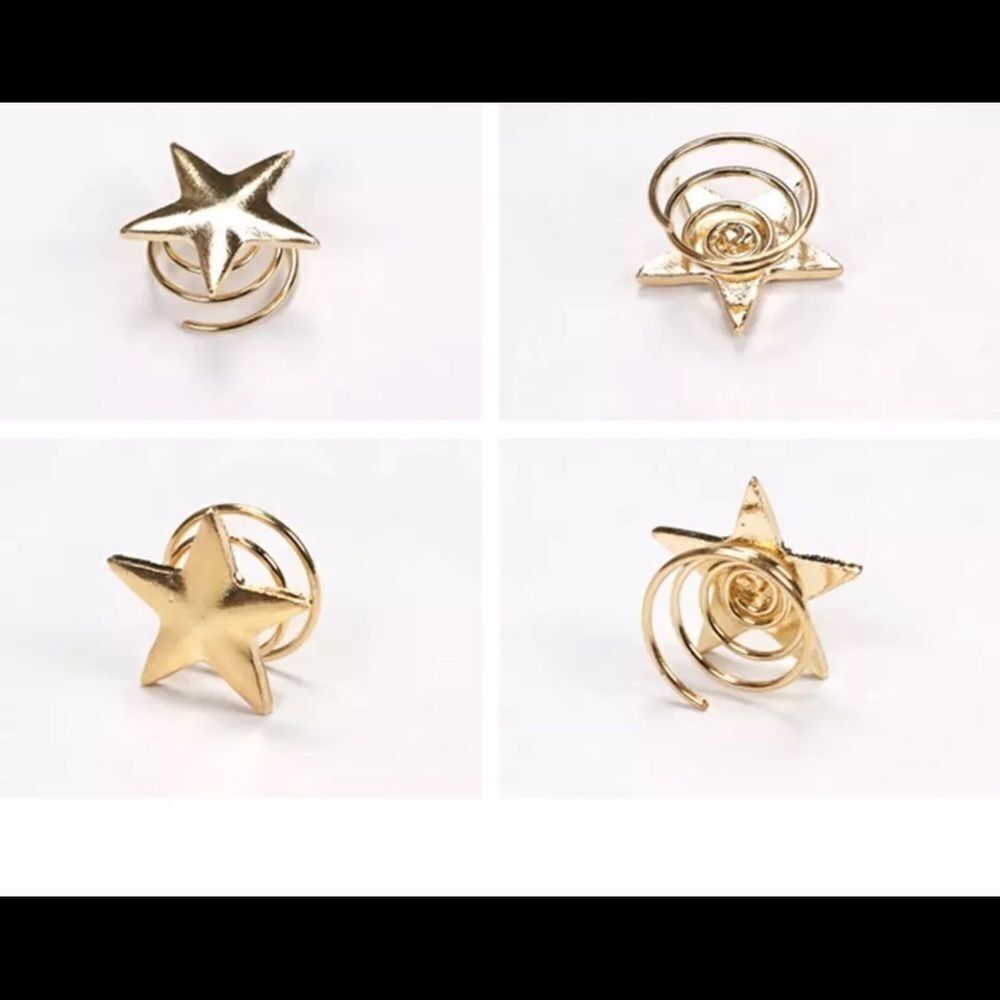 ‎GOLD STAR HEADDRESS HAIR PINS - Picture 3 of 3